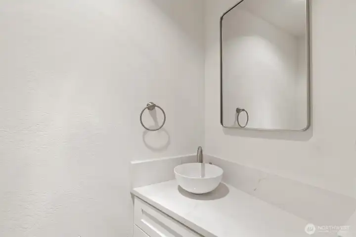 Completely updated Powder Bath with New Fixtures