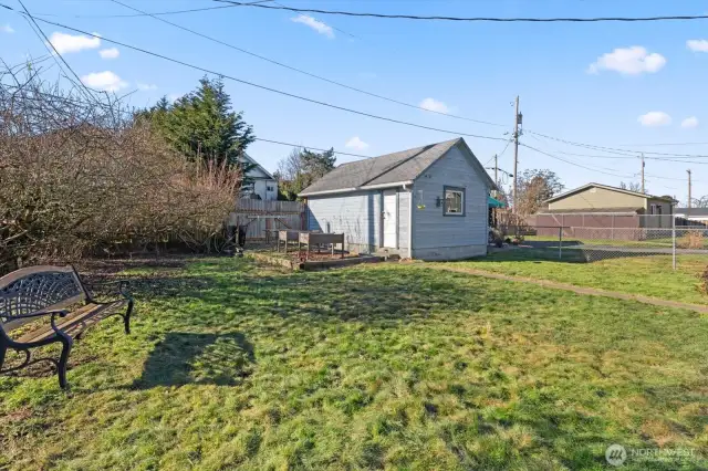 Excellent and spacious backyard (maybe room for a DADU)?