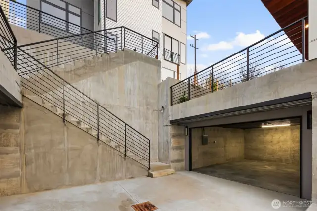 Garage and ample storage.