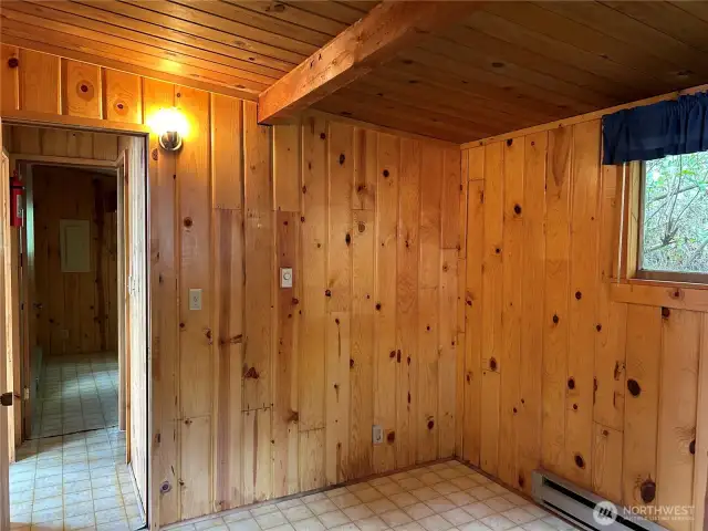 This second room utilized as a bedroom (no closet).