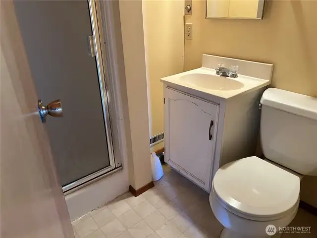 3/4 bathroom.