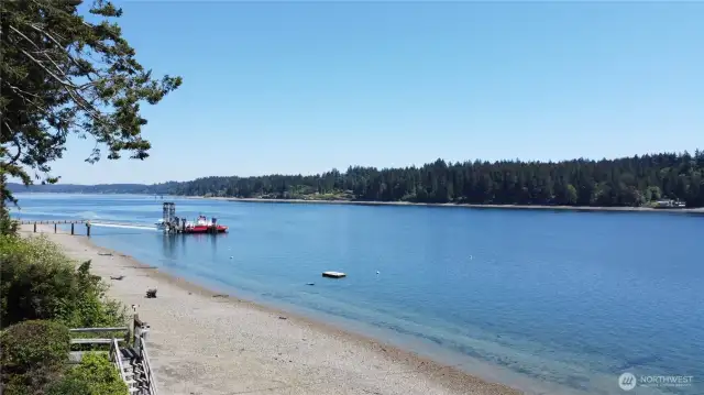 Perfect location to watch the ferry come and go.