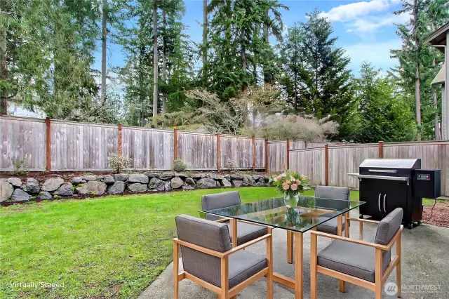 Patio virtually staged