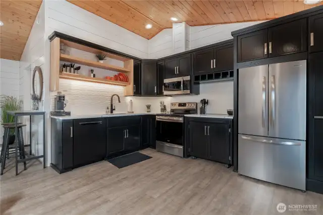 Inside studio apartment with everything updated!