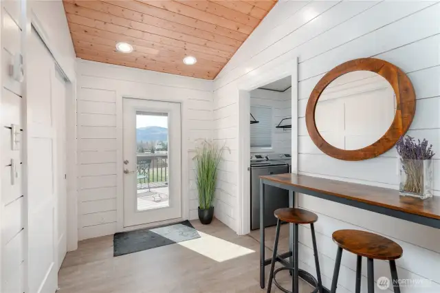 Back deck door access.