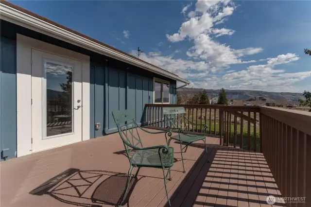 Updated back deck from studio apartment.