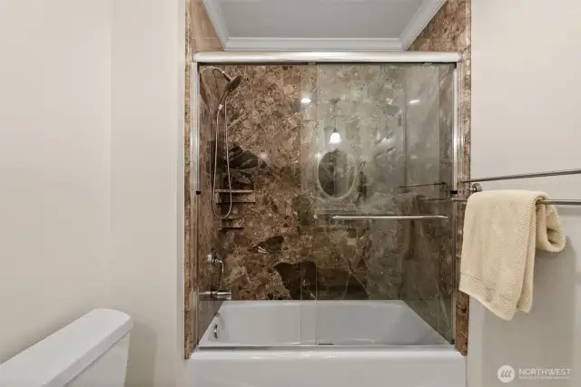 Full bath on upper level