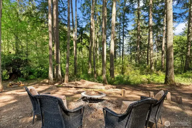 Your own wooded area with so much room to play