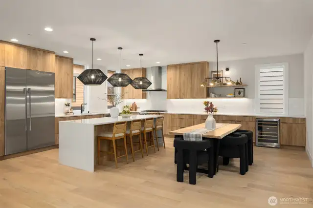 *Refrigerator will be paneled to match the cabinets