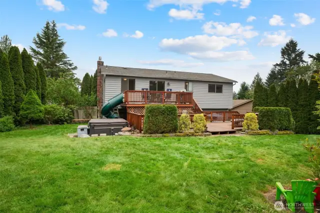 Enjoy lots of outdoor space in your private backyard.