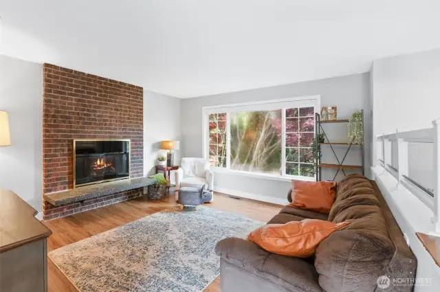 Living room atop front entryway with plenty of natural light.