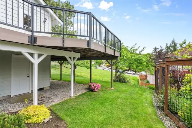 Lots of room to spread out in the backyard
