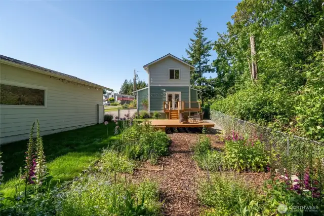 Fabulous garden space with garden beds and amended soil.