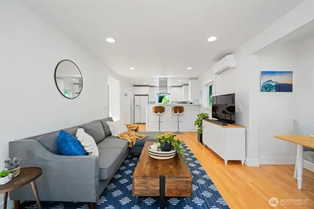 Lovely open plan living area.