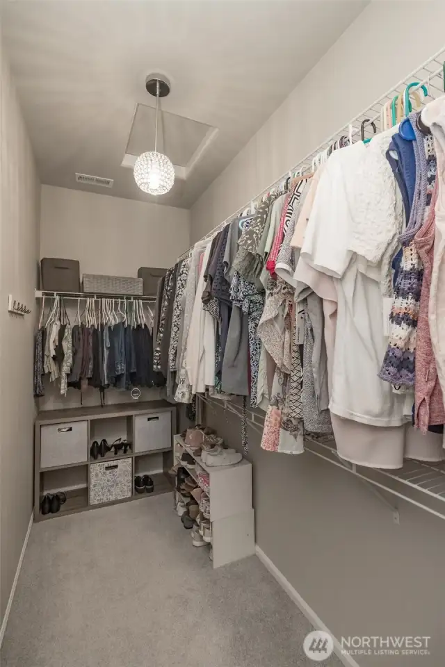 Primary walk-in closet