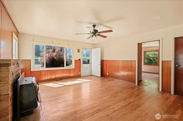 Second view of living space back towards front door.