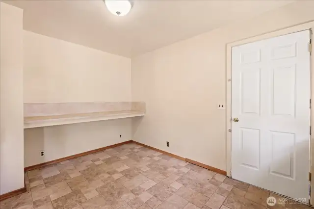 Eating space in kitchen.