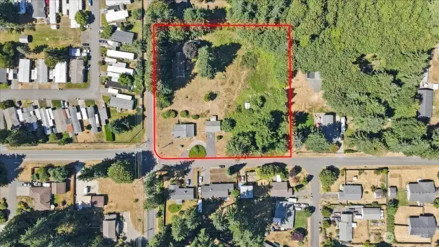 Property outline.  Over 2.5level acres.