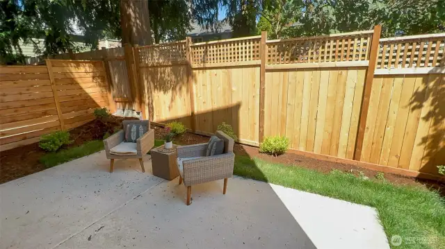 Private, fully Fenced yard w/patio-7350 21st Ave NW, Seattle, WA 98117