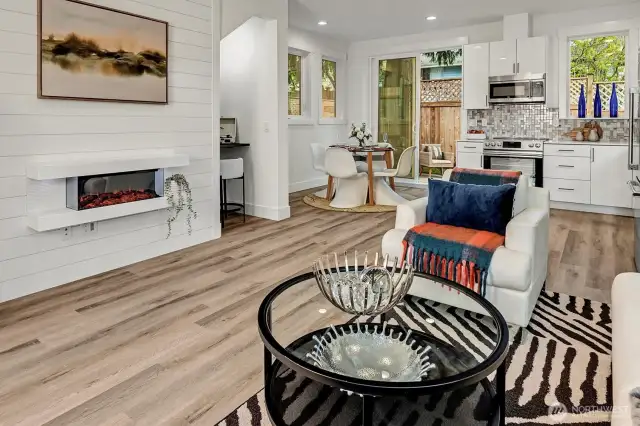 Open space, easy care floors, LED lighting, abundance of natural light -7350 21st Ave NW, Seattle, WA 98117