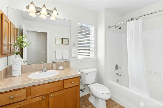 Hall bath (upstairs)