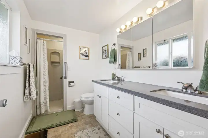 Updated 3/4 bath off the primary. Really nice.
