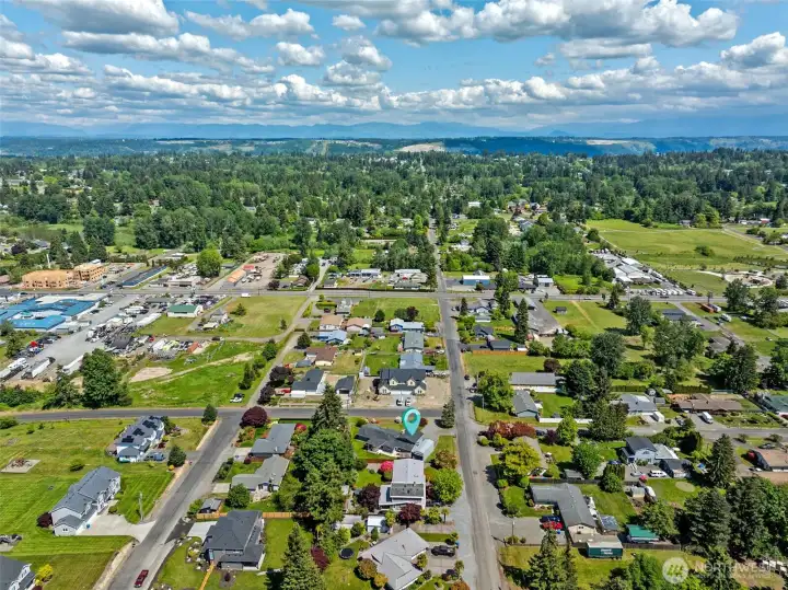 East in this image.