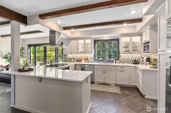 Abundant counter space makes meals and entertaining a breeze.