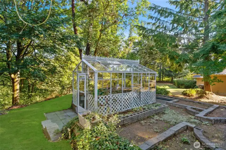 Greenhouse for year round gardening.