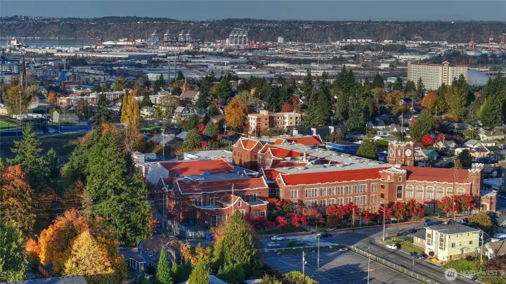 Great location! Close to waterfront, shopping, freeways, etc. Home is 3-story home on right.