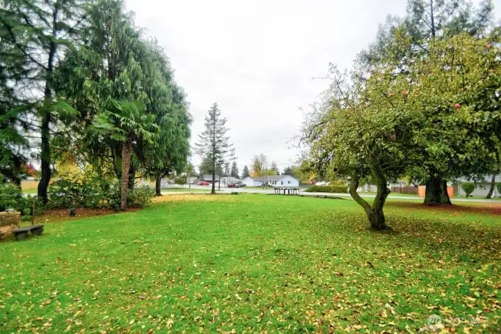 12,500 sf buildable lot is included