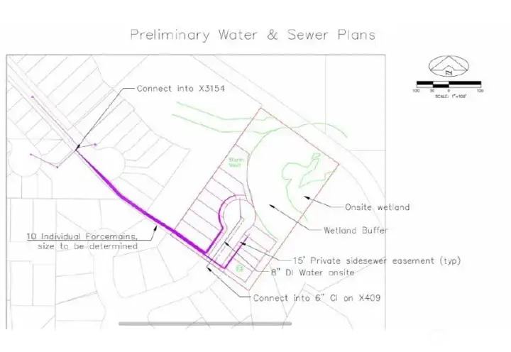 Preliminary water & sewer plan