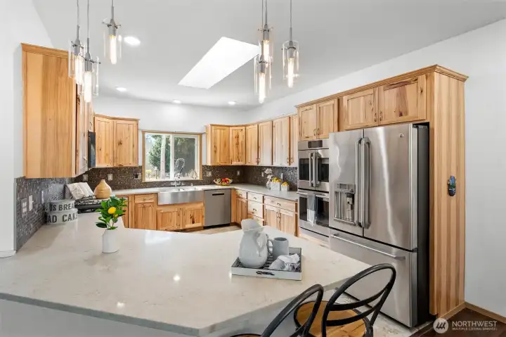 Expansive Corian Kitchen Surfaces