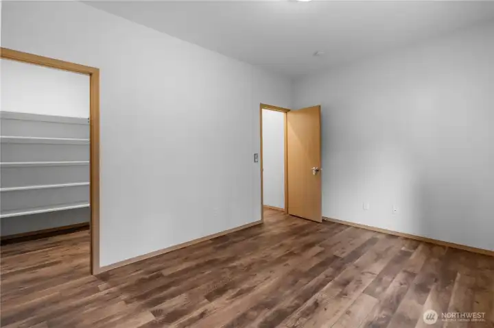 Every bedroom features a walk-in closet.