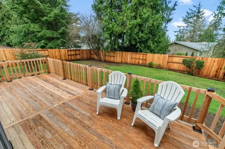 New wrap around deck