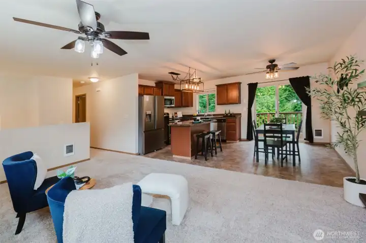 Large, open living area