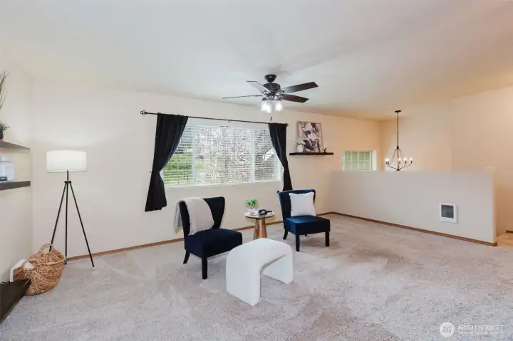 Large, open living area