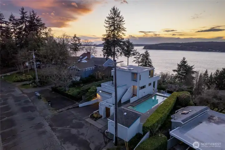 There is a 4th deck off the front of the home as well.