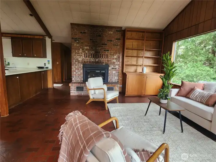 Hall leads to 2 of the bedrooms and bathroom