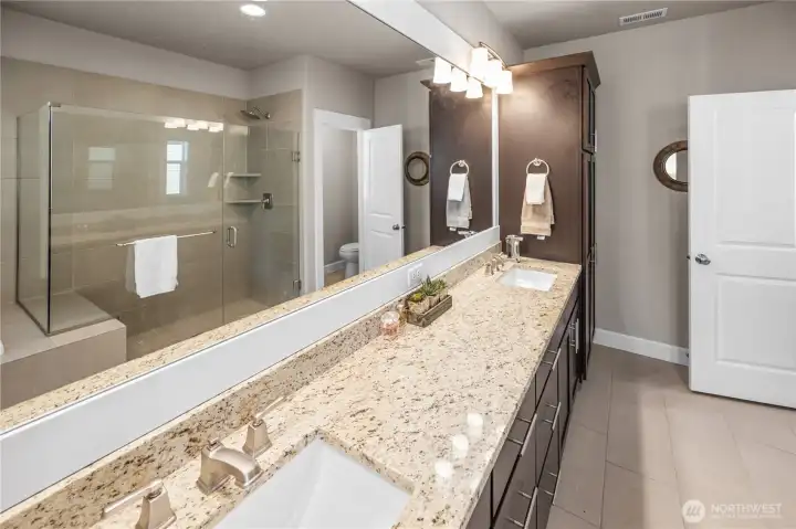 Toward the rear of the bathroom is the separate loo.