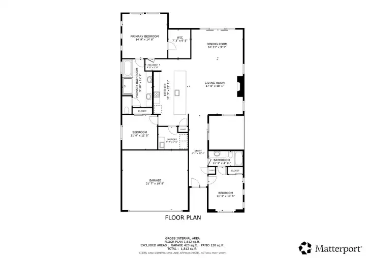 Measurements are approximate- square footage of home is 1,888 square feet per tax assessor and builder.