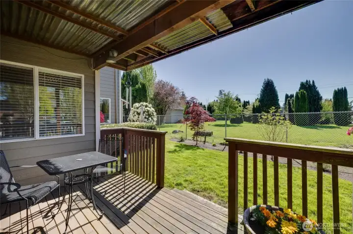 Large West Facing Covered Deck