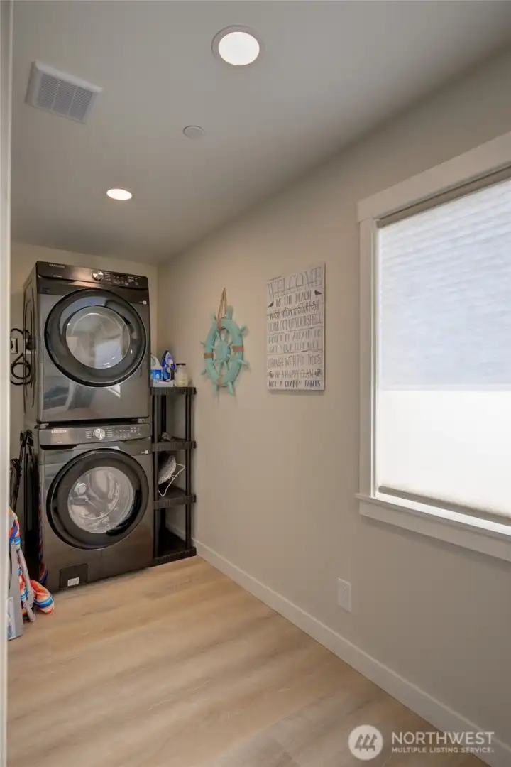 A peek inside the laundry room.