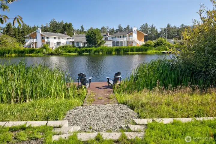 The private dock is a unique asset to this property.