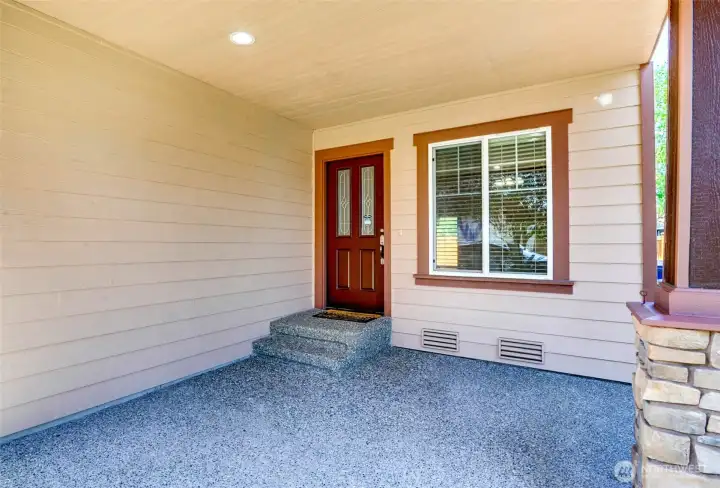 Spacious Front Porch