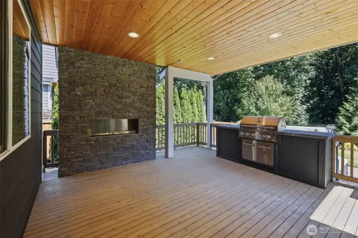 Outdoor Living w/ Fireplace + BBQ
