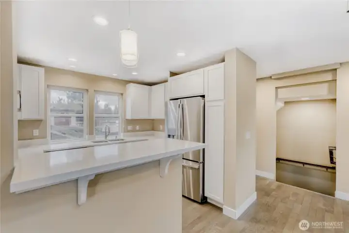 Kitchen with Dining Bar Kitchen with Dining Bar