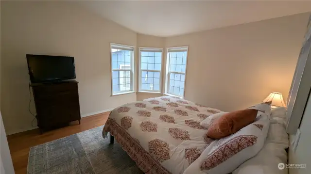 Light filled primary bedroom