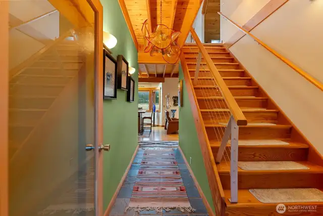 Stairway to Loft Upper Bedroom, Bonus room and additional guest bedroom.