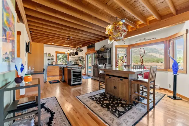 Gleaming hardwood floors reach throughout Main level living areas.